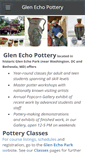 Mobile Screenshot of glenechopottery.com